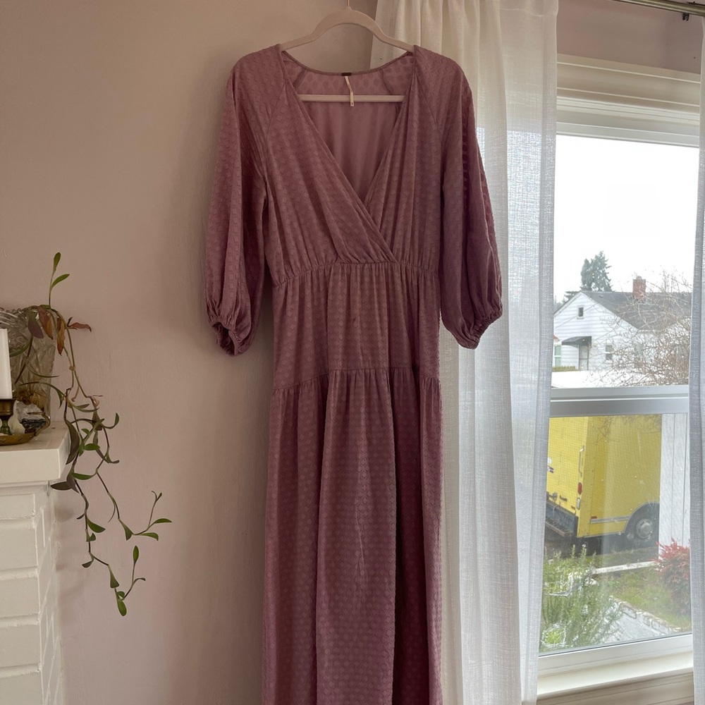 Purple free people dress worn once for a photo shoot